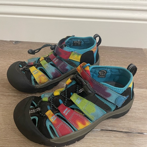 Keen Newport Tie Dye Rainbow Kids Outdoor Water Quick Dry Shoes - Picture 5 of 16